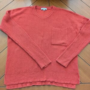 Women's Madewell Coral/Red Sweater With Pocket
